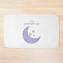 Goodnight and Go by Ariana Grande Purple Bath Mat