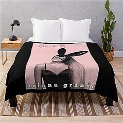 Ariana Grande Icon Tribute Throw Blanket