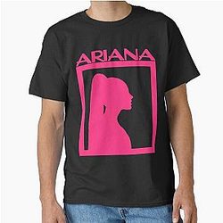 Ariana Grande Pink Silhouette Pop Art Fan Classic T-Shirt