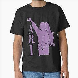 Ariana Grande Purple Silhouette Minimalist Fan Gift Classic T-Shirt