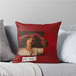Ariana Grande Yes and Cover Throw Pillow