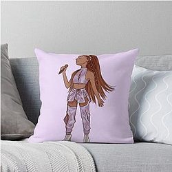Ariana Grande SWT Cartoon Throw Pillow