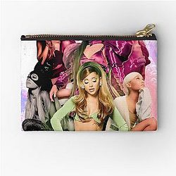 Ariana Grande Glitter Pop Diva Collage Poster Gift Zipper Pouch