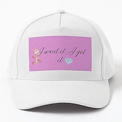 I want it Ariana Grande Pink Diamond Design Baseball Cap