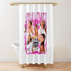 Ariana Grande Neon Pink Pop Star Poster Gift Shower Curtain