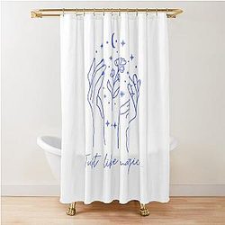 Just Like Magic Ariana Grande Lyrics Blue Shower Curtain