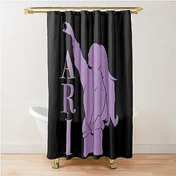 Ariana Grande Purple Silhouette Fan Art Gift Shower Curtain