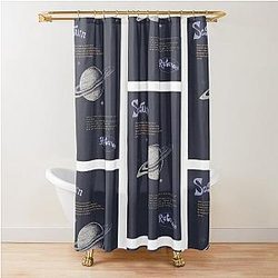 Ariana Grande - Saturn Album Art Tracklist Design Shower Curtain
