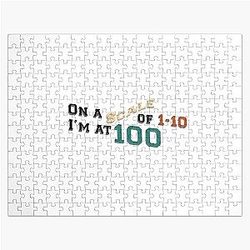 Sassy Quotes song lyrics, On a scale of 1 to 10 I'm at 100, Ariana Grande Jigsaw Puzzle