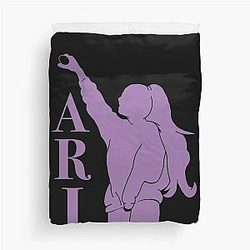 Ariana Grande Silhouette Minimalist Fan Art Duvet Cover