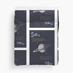 Ariana Grande - Saturn Album Art and Tracklist Design Duvet Cover