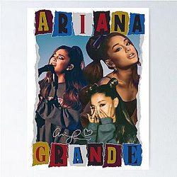 Ariana Grande Pop Art Collage Music Poster