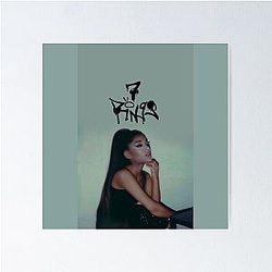 Ariana Grande 7 Rings Lyrics Poster