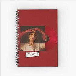 Ariana Grande Yes and Question Mark Spiral Notebook