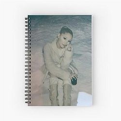 Ariana Grande Inspired Winter Spiral Notebook