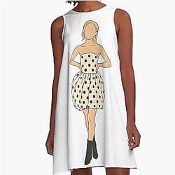 Ariana Grande Polka Dot Aline Dress