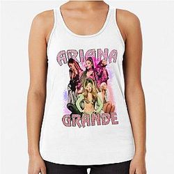 Ariana Grande Glitter Pop Collage Racerback Tank Top