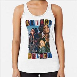 Ariana Grande Pop Art Collage Music Gift Racerback Tank Top