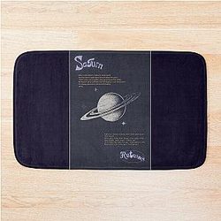 Ariana Grande Saturn Album Art and Tracklist Design Bath Mat