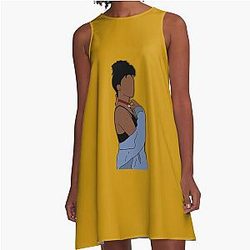Ari Lennox fan art A-Line dress