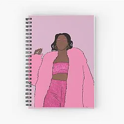Ari Lennox Busit Art Spiral Notebook