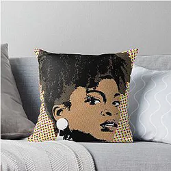 Ari Lennox Pop Art Throw Pillow