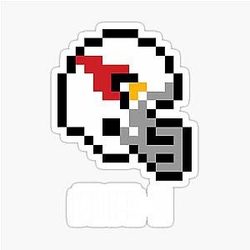 Arizona Cardinals Tecmo Super Bowl Football Helmet Sticker