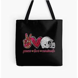 Art Arizona Cardinals All Over Print Tote Bag