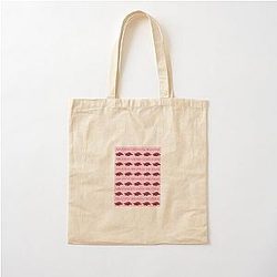 Pink Arkansas Razorbacks Cotton Tote Bag