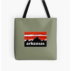 Arkansas Razorbacks Mountain All Over Print TOTE Bag