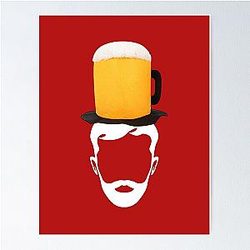 Beers on Arkansas Razorbacks Baseball Poster