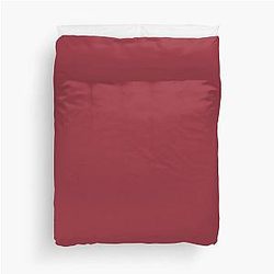 Arkansas Razorbacks Minimalist Solid Color Duvet Cover