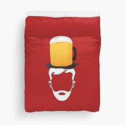 Beers on Arkansas Razorbacks Baseball Duvet Cover