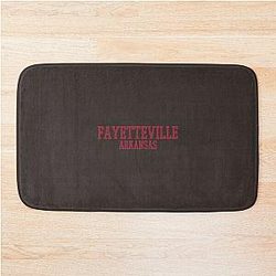 Arkansas Razorbacks Campus Text Bath Mat