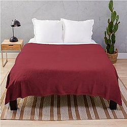 Arkansas Razorbacks Solid Color Aesthetic Design Throw Blanket