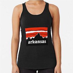 Arkansas Razorback Mountains Racerback Tank Top