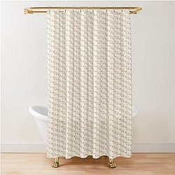 Cream Razorback, Arkansas Razorbacks, Razorback Football, Razorback Baseball Shower Curtain