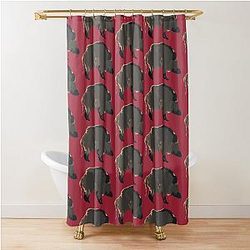 University of Arkansas Razorback Shower Curtain