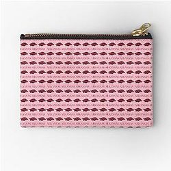 Pink Arkansas Razorbacks Zipper Pouch