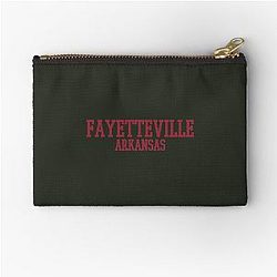 Arkansas Razorbacks Campus Text Zipper Pouch