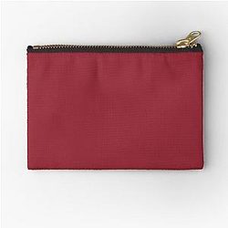 Arkansas Razorbacks Solid Color Aesthetic Design Zipper Pouch