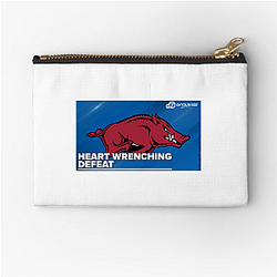 Arkansas Razorbacks Merch For Fans Arkansas Razorbacks Zipper Pouches