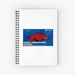 Arkansas Razorbacks Merch For Fans Arkansas Razorbacks Notebook