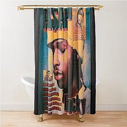 A$AP Rocky Coloured Aesthetic Art Shower Curtain
