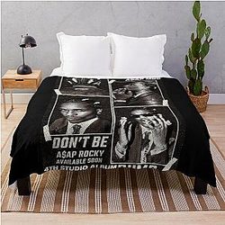 Asap Rocky Art Throw Blanket