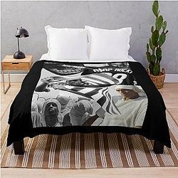 Asap Rocky Collage Art Throw Blanket