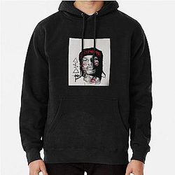 ASAP Rocky Stippled Pullover Hoodie
