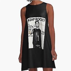 ASAP Rocky Poster Art A-Line Dress