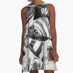 Asap Rocky Collage A-Line Dress