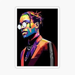 Asap Rocky Pop Art Sticker